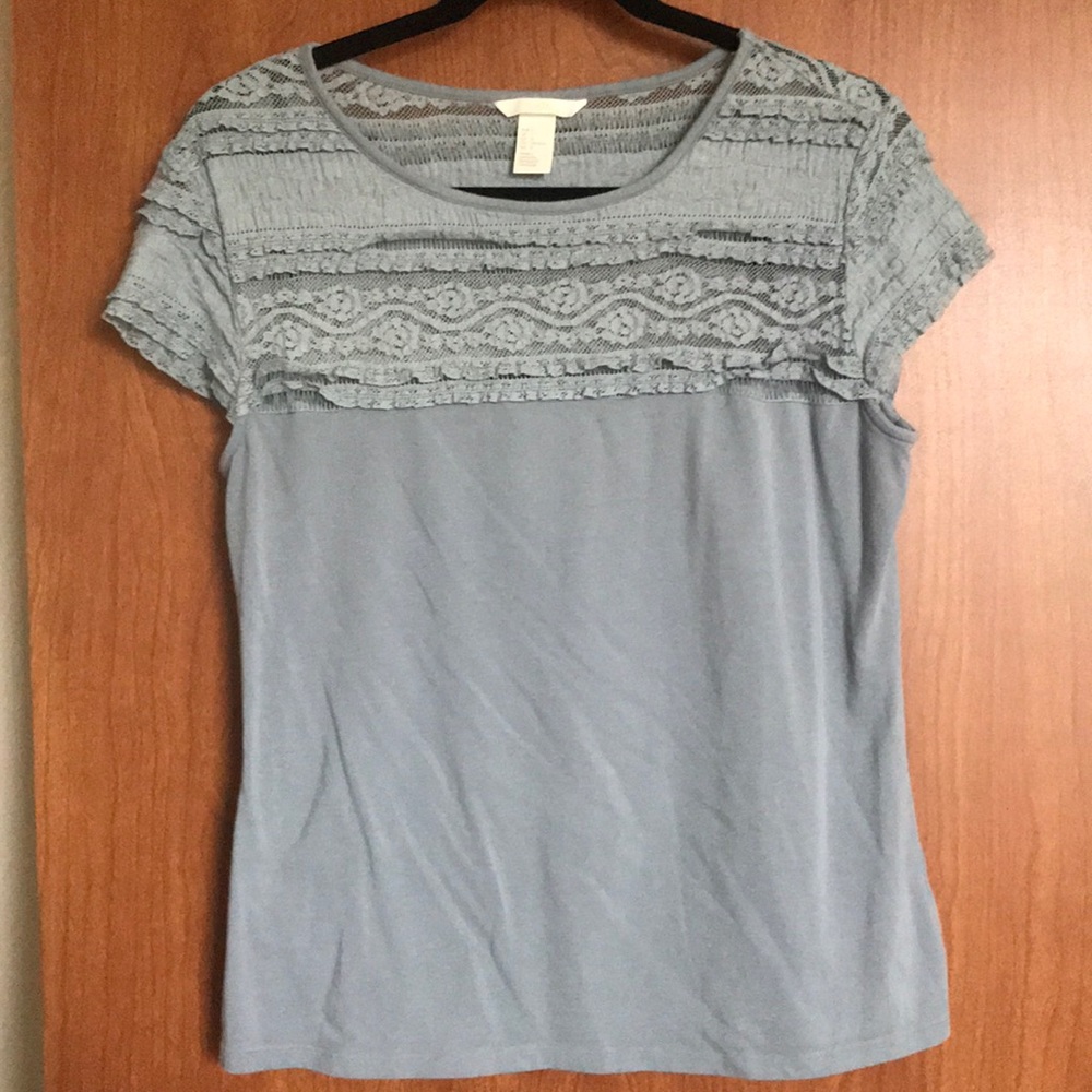 Blue-ish gray short sleeve